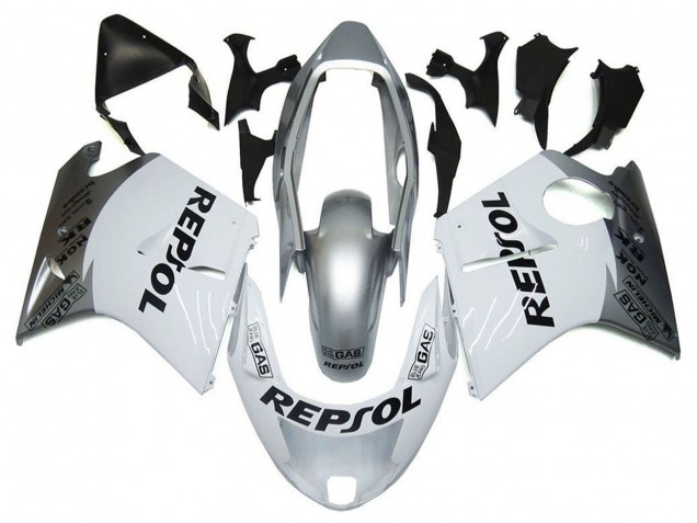 Billige Honda CBR1100XX Blackbird Motorrad Verkleidung 1996-2007 - Silber Weiss Grau Schwarz Repsol