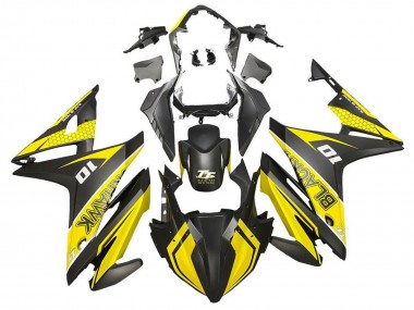 Billige Honda CBR500R Motorrad Verkleidung 2016-2018 - Gelb Matt Schwarz