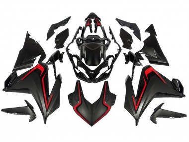 Billige Honda CBR500R Motorrad Verkleidung 2019-2021 - Matt Schwarz Rot