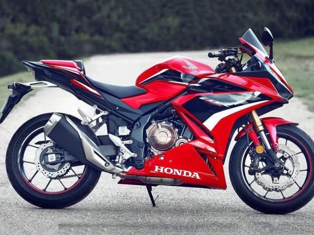 Billige Honda CBR500R Motorrad Verkleidung 2019-2021 - Rot Weiss Glanzendes Schwarz OEM Stil