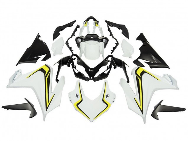 Billige Honda CBR500R Motorrad Verkleidung 2019-2021 - Weiss Gelb Schwarz