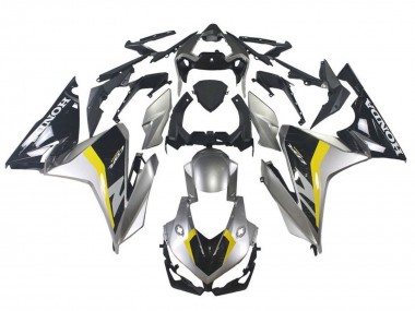 Billige Honda CBR500R Motorrad Verkleidung 2019-2021 - Silber Glanzendes Schwarz Gelb