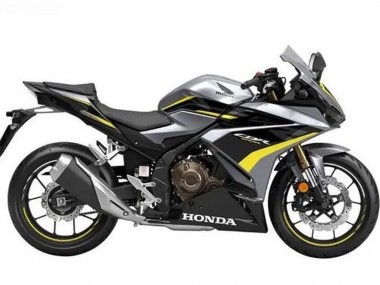 Billige Honda CBR500R Motorrad Verkleidung 2019-2021 - Silber Glanzendes Schwarz Gelb