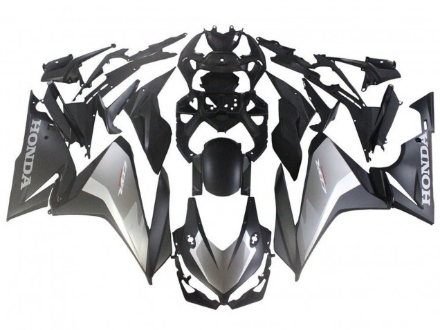 Billige Honda CBR500R Abs Motorrad Verkleidungen 2022-2023 - Silber Grau Matt Schwarz