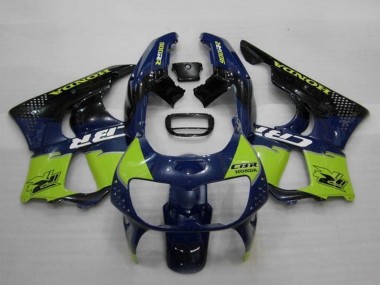 Billige Honda CBR900RR 893 Motorrad Verkleidung 1994-1995 - Blau Grun Glanzendes Schwarz