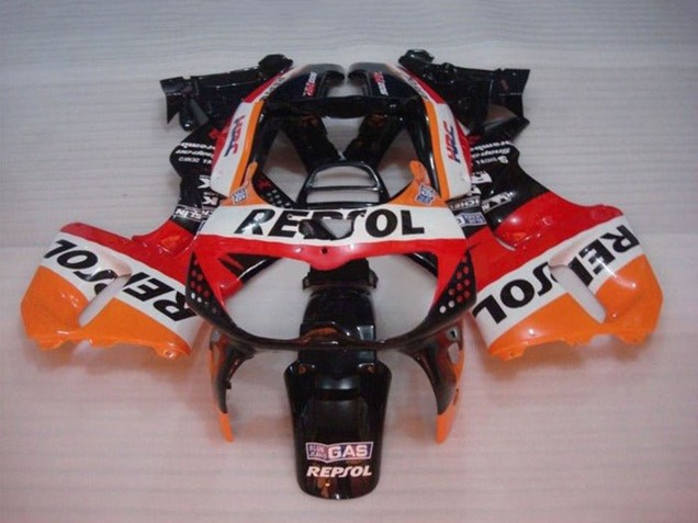 Billige Honda CBR900RR 893 Motorrad Verkleidung 1994-1995 - Orange Weiss Rot Glanzendes Schwarz Repsol