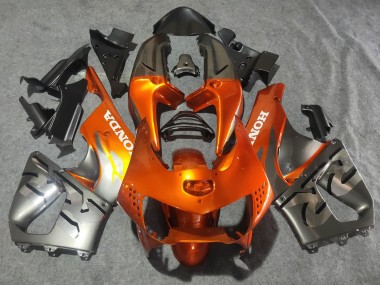 Billige Honda CBR900RR 919 Motorrad Verkleidung 1998-1999 - Silber Orange Chrome