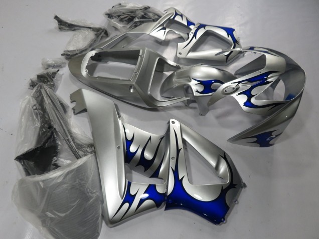 Billige Honda CBR900RR 929 Motorrad Verkleidung 2000-2001 - Silber Blau Tribal