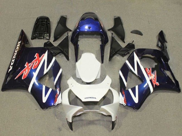 Billige Honda CBR900RR 954 Motorrad Verkleidung 2002-2003 - Blau Weiss Glanzendes Schwarz
