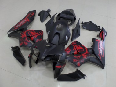 Billige Honda CBR600RR Motorrad Verkleidung 2005-2006 - Matt Schwarz Matt Rot Gear
