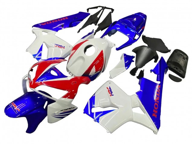 Billige Honda CBR600RR Motorrad Verkleidung 2005-2006 - Weiss Rot Blau HRC