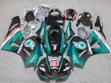 Billige Honda CBR600RR Motorrad Verkleidung 2013-2023 - Blau Grun Blau Glanzendes Schwarz Petronas 20