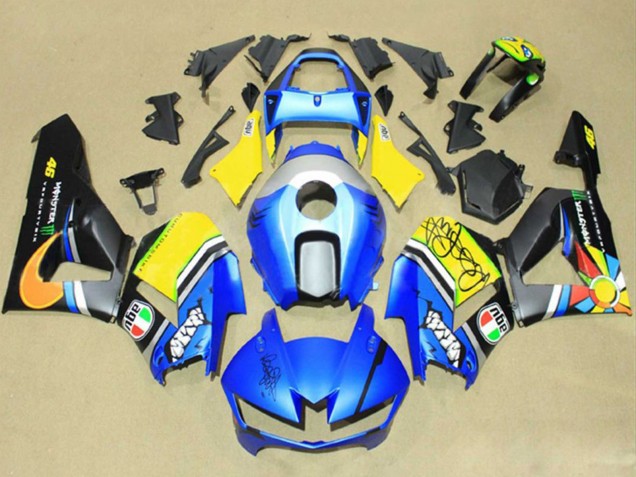 Billige Honda CBR600RR Motorrad Verkleidung 2013-2023 - Blau Gelb Matt Schwarz Grun Monster
