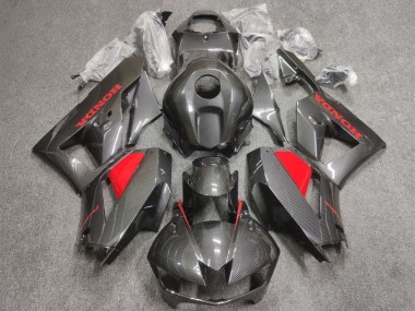 Billige Honda CBR600RR Motorrad Verkleidung 2013-2023 - Kunst Carbonfaser Rot