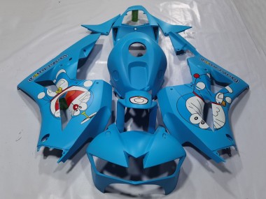 Billige Honda CBR600RR Motorrad Verkleidung 2013-2023 - Hellblau Doraemon