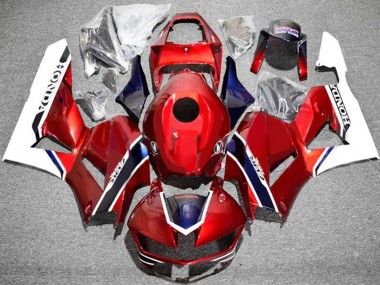 Billige Honda CBR600RR Motorrad Verkleidung 2013-2023 - Weiss Rot Blau