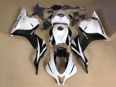 Billige Honda CBR600RR Motorrad Verkleidung 2013-2023 - Weiss Glanzendes Schwarz