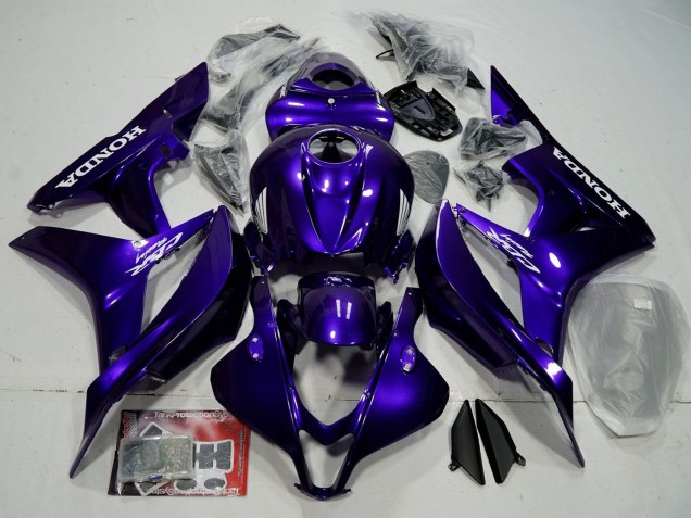 Billige Honda CBR600RR Motorrad Verkleidung 2007-2008 - Blau Glanzendes Schwarz