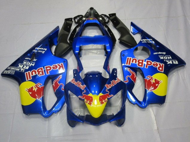 Billige Honda CBR600 F4i Motorrad Verkleidung 2001-2003 - Blau Gelb Red Bull