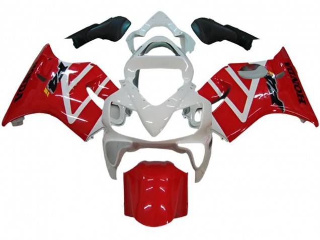 Billige Honda CBR600 F4i Motorrad Verkleidung 2001-2003 - Weiss Rot