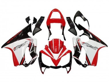 Billige Honda CBR600 F4i Motorrad Verkleidung 2001-2003 - Weiss Rot Glanzendes Schwarz