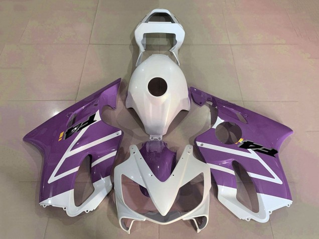 Billige Honda CBR600 F4i Motorrad Verkleidung 2001-2003 - Weiss Lila