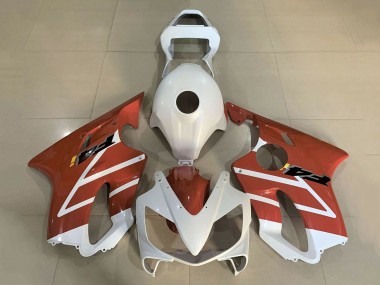Billige Honda CBR600 F4i Motorrad Verkleidung 2001-2003 - Weiss Orange