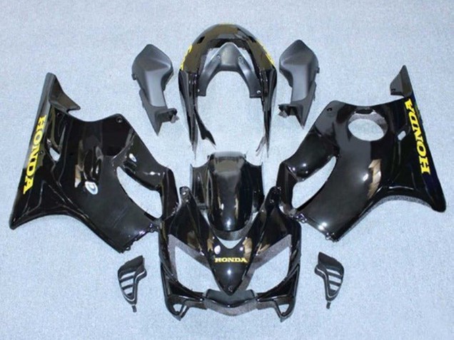 Billige Honda CBR600 F4i Motorrad Verkleidung 2004-2007 - Glanzendes Schwarz Gold Aufkleber