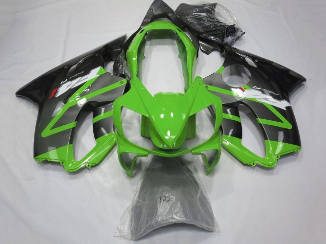 Billige Honda CBR600 F4i Motorrad Verkleidung 2004-2007 - Grun Grau Glanzendes Schwarz