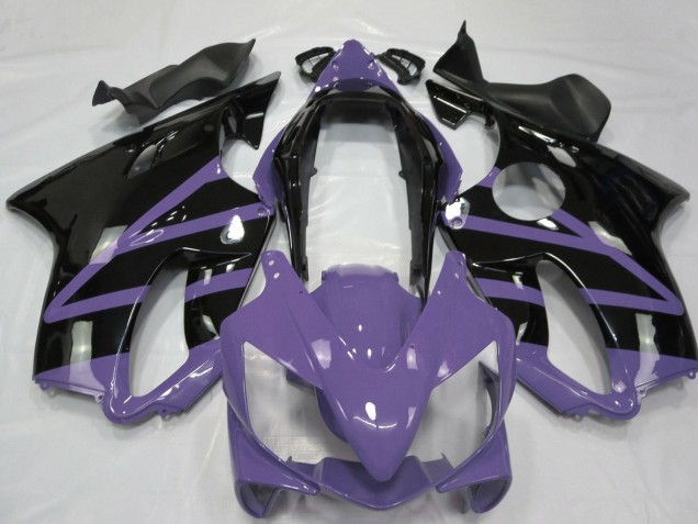 Billige Honda CBR600 F4i Motorrad Verkleidung 2004-2007 - Hellviolett Glanzendes Schwarz