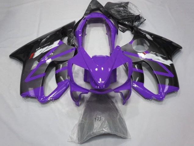 Billige Honda CBR600 F4i Motorrad Verkleidung 2004-2007 - Lila Grau Glanzendes Schwarz