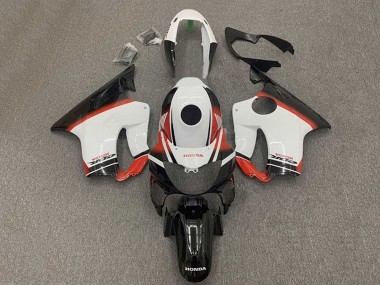 Billige Honda CBR600 F4i Motorrad Verkleidung 2004-2007 - Weiss Rot Glanzendes Schwarz