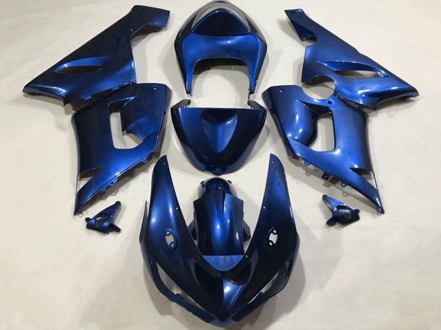 Billige Kawasaki ZX6R Motorrad Verkleidung 2005-2006 - Blau
