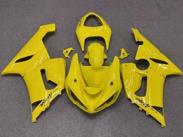 Billige Kawasaki ZX6R Motorrad Verkleidung 2005-2006 - Gelb