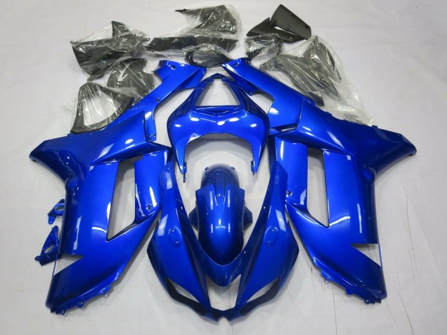 Billige Kawasaki ZX6R Motorrad Verkleidung 2007-2008 - Blau