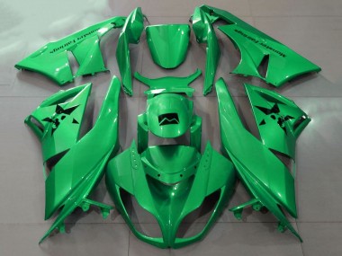 Billige Kawasaki ZX6R Motorrad Verkleidung 2007-2008 - Metallisch Grun
