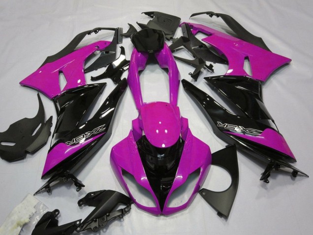 Billige Kawasaki ZX6R Motorrad Verkleidung 2007-2008 - Rosa Schwarz