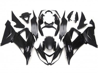 Billige Kawasaki ZX6R Motorrad Verkleidung Kit 2013-2018 - Glanzendes Schwarz Matt Schwarz