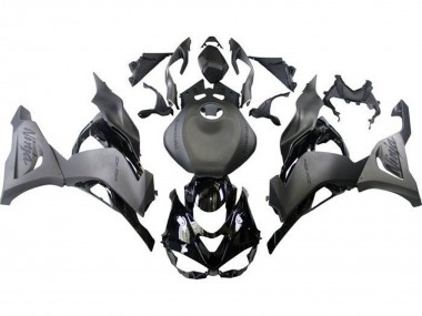 Billige Kawasaki ZX6R Motorrad Verkleidung 2023-2025 - Matt Schwarz Matt Grau Glanzendes Schwarz