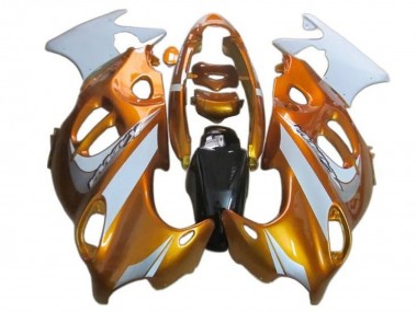 Billige Suzuki GSX600F/GSX750F Motorrad Verkleidung 2004-2006 - Orange Weiss