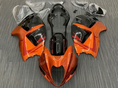 Billige Suzuki GSXR 1300 Hayabusa Motorrad Verkleidung 1996-2007 - Orange Schwarz Rot