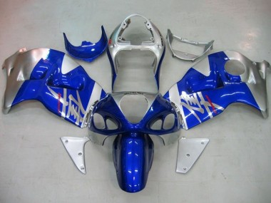 Billige Suzuki GSXR 1300 Hayabusa Motorrad Verkleidung 1996-2007 - Blau Silber Rot
