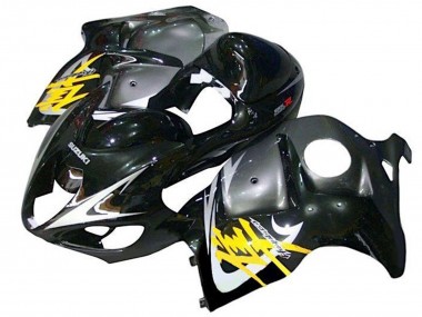 Billige Suzuki GSXR 1300 Hayabusa Motorrad Verkleidung 1996-2007 - Glanzendes Schwarz Silber Gelb
