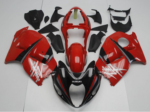 Billige Suzuki GSXR 1300 Hayabusa Motorrad Verkleidung 1996-2007 - Rot Schwarz Grau