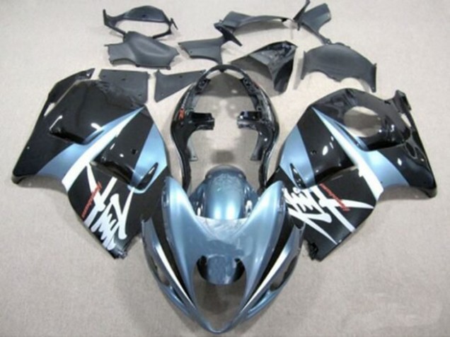 Billige Suzuki GSXR 1300 Hayabusa Motorrad Verkleidung 1996-2007 - Hellblau Dunkel Blau Weiss Schwarz