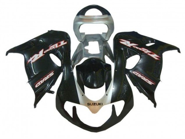Billige Suzuki TL1000R Motorrad Verkleidung 1998-2003 - Glanzendes Schwarz Grau