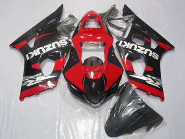Billige Suzuki GSXR 1000 Motorrad Verkleidung 2003-2004 - Rot Schwarz Silber