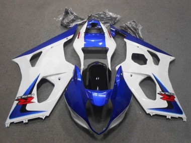 Billige Suzuki GSXR 1000 Motorrad Verkleidung 2003-2004 - Weiss Blau Schwarz Rot