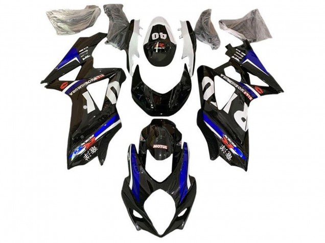 Billige Suzuki GSXR 1000 Motorrad Verkleidung 2005-2006 - Schwarz Blau Weiss Rot Yoshimura