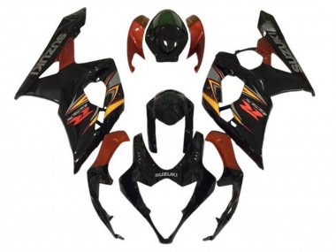 Billige Suzuki GSXR 1000 Motorrad Verkleidung 2005-2006 - Schwarz Rot Gelb Grau